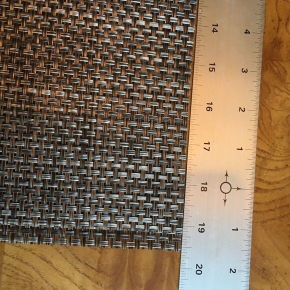 SET OF 6 Placemats! Rattan Weave w Sheen! - Picture 6 of 16